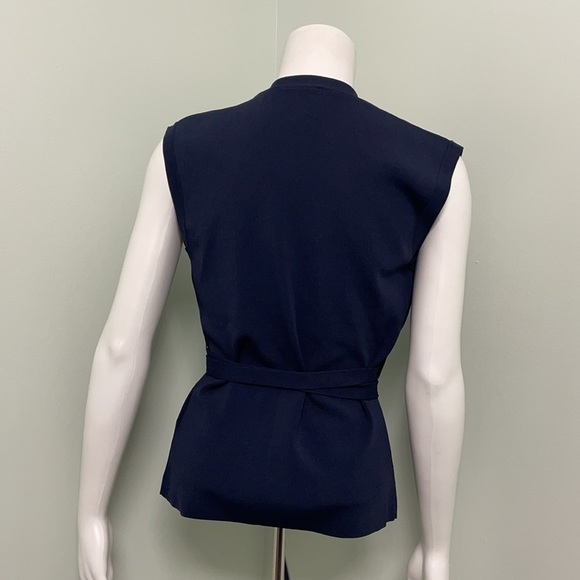 Ted Baker Linor Sleeveless Wrap Knit Navy Blue size 2 - Picture 8 of 10